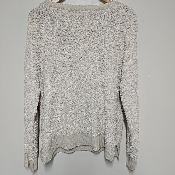 Full Circle Trends Cream Colored Button Shoulder Fuzzy Women's Sweater | 2XL - Picture 2 of 8